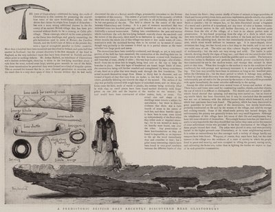 Un barco británico prehistórico descubierto recientemente cerca de Glastonbury de Percy Macquoid